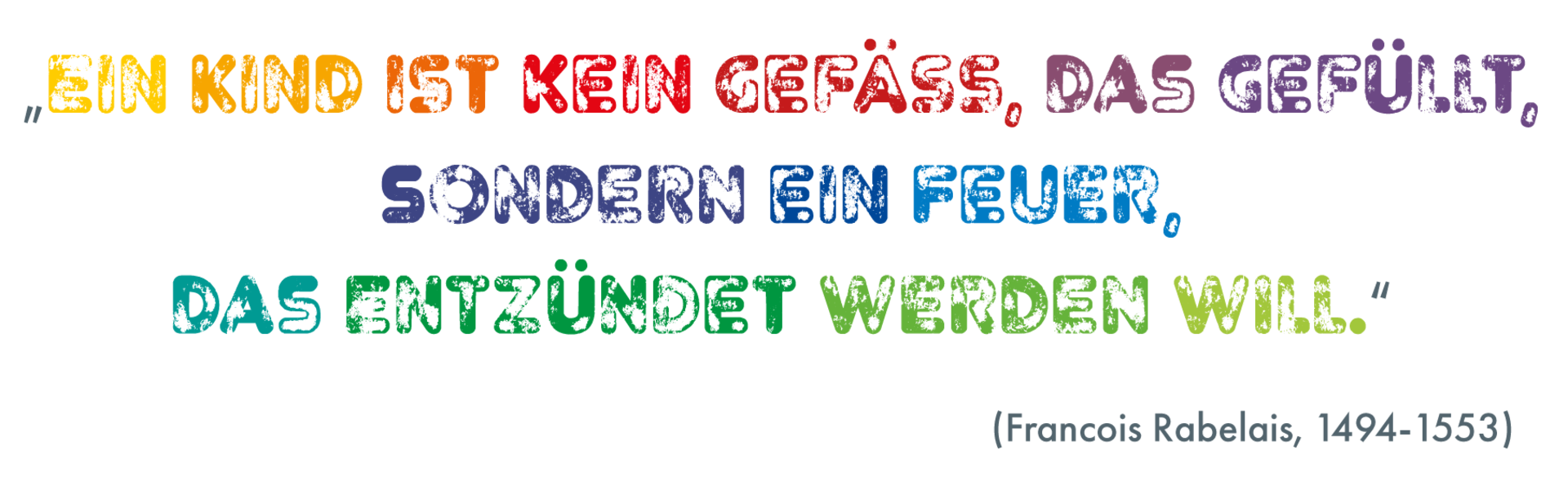 Grafik Zitat von Francois Rabelais