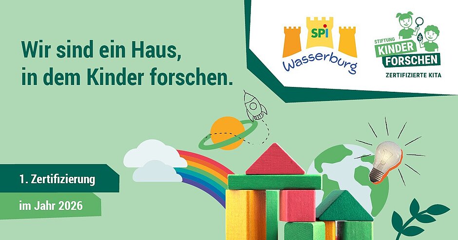 Banner Kinder Forscher in der Kita Wasserburg